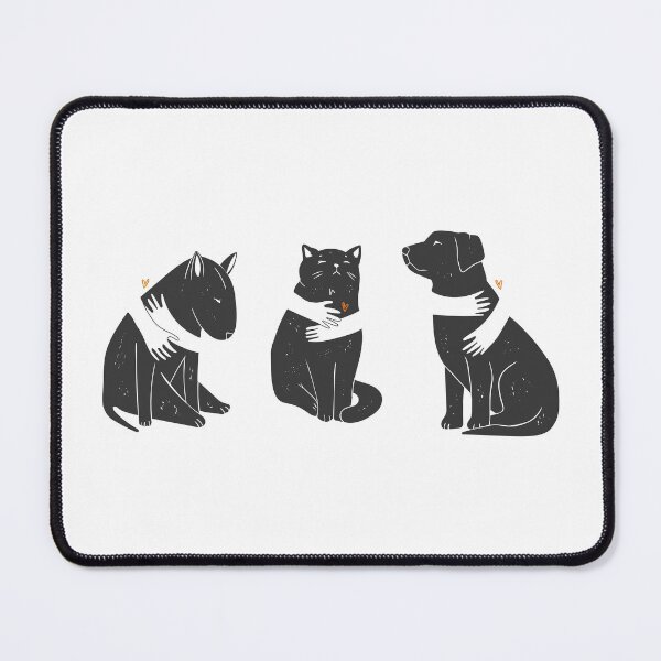 Item preview, T-Shirt design Adopt a Buddy. Cats and Dogs. Cat Dog Lover. Animal Lover. Adopt don't shop. designed and sold by LinearClothing.