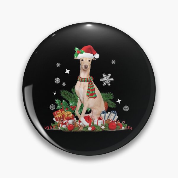 Item preview, Christmas Greyhound dog with Santa Hat, Lights designed and sold by EstelleStar.