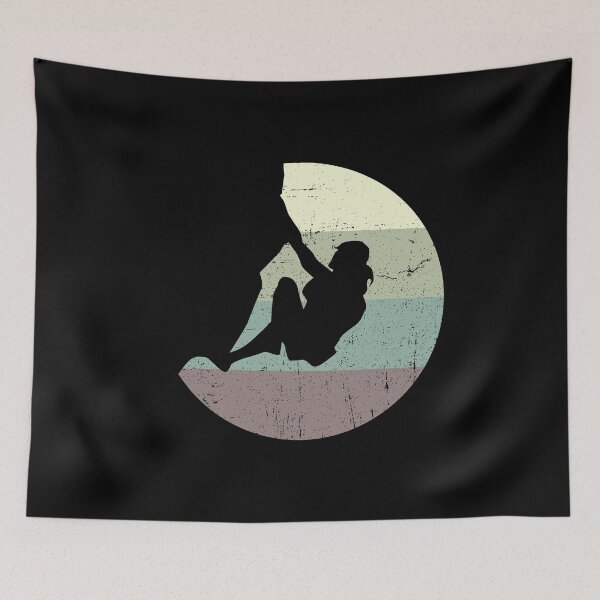 Item preview, Rock Climbing Vintage Retro Sunset designed and sold by EstelleStar.