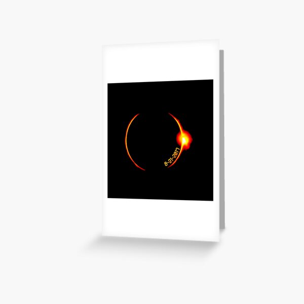 solar eclipse of 2017 Greeting Card