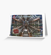 Large hadron collider model kit Greeting Card