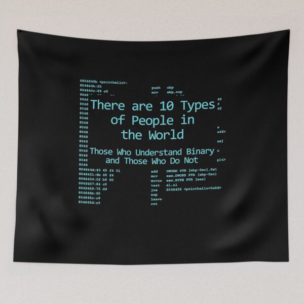 Item preview, Funny Tee 10 Types Of People In The World, Understand Binary Assembly designed and sold by TNMankdesign.