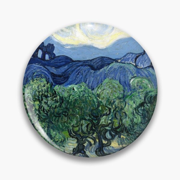 Aperçu de l'œuvre Vincent Van Gogh Oliviers avec les Alpilles en arrière-plan créée et vendue par AzRedB.