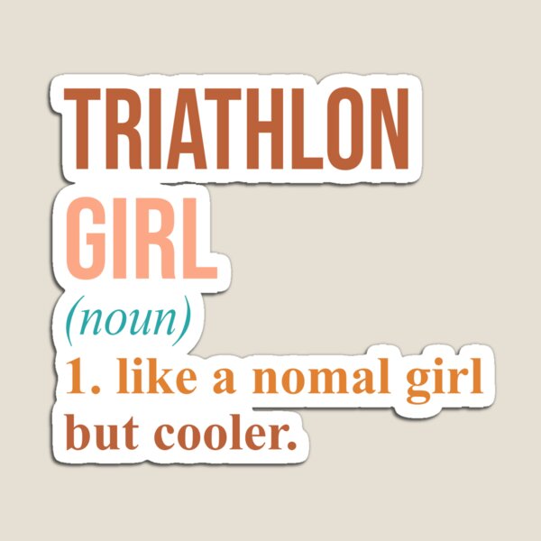 Item preview, Triathlon girl cooler designed and sold by ElayneBip.