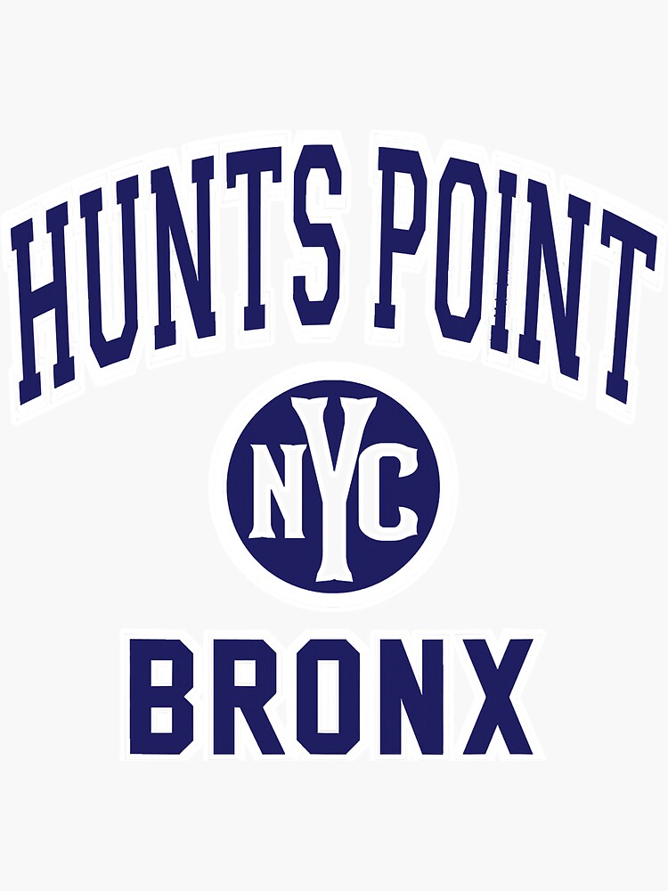 "Hunts Point Bronx Nyc Varsity Style" Sticker for Sale by BundlerVq