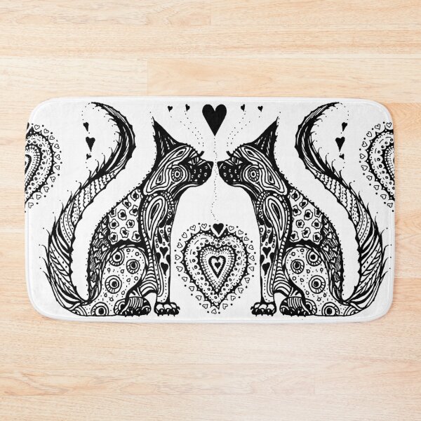 Item preview, Two Cat Tangle Pattern designed and sold by Heatherian.