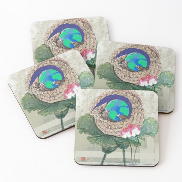 Item preview, Pangolins and Lilies  designed and sold by Audrey Takeshta.