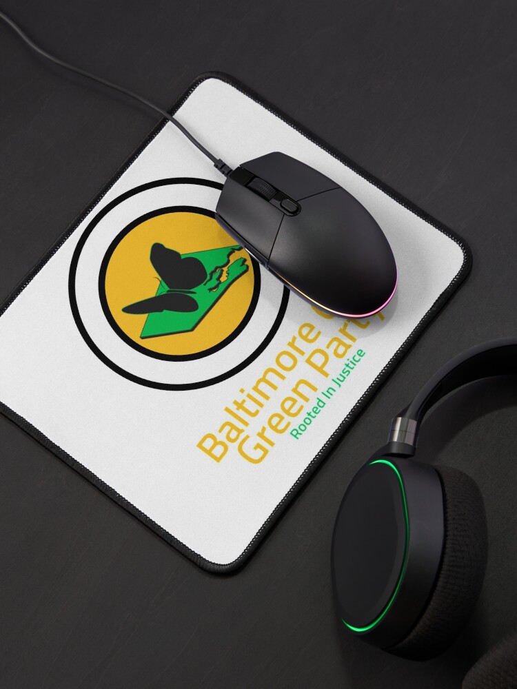 Thumbnail 4 of 5, Mouse Pad, Baltimore City Green Party designed and sold by BGP-Store.