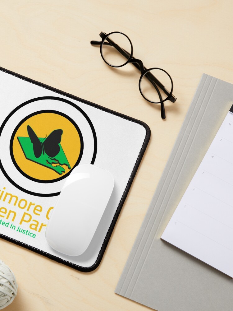 Thumbnail 3 of 5, Mouse Pad, Baltimore City Green Party designed and sold by BGP-Store.