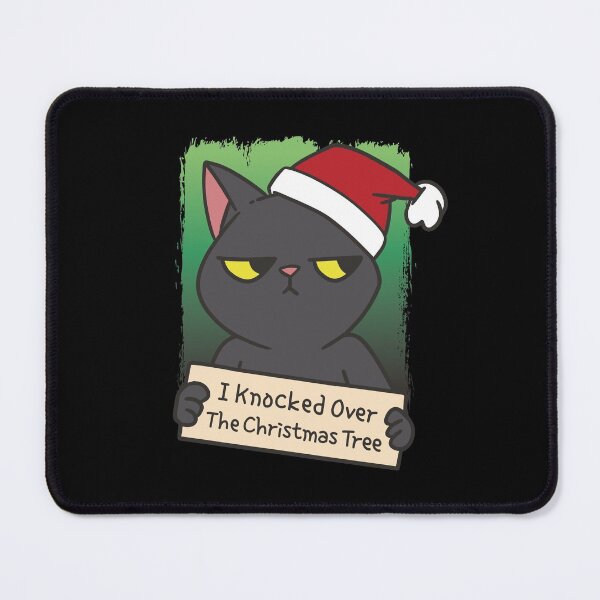 Item preview, I Knocked Over The Christmas Tree, Christmas Black Cat Animal T-shirt Design designed and sold by HolyWater SHOP.