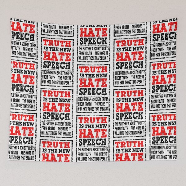 Item preview, TRUTH IS THE NEW HATE SPEECH - ORWELL QUOTE designed and sold by Calgacus.