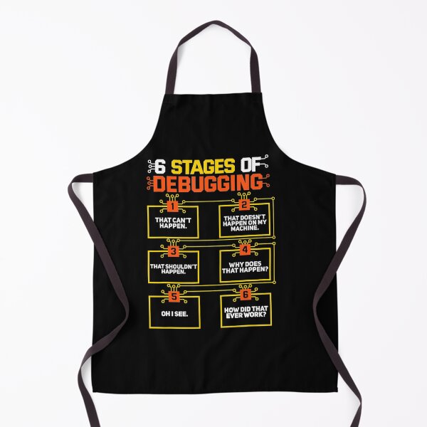 Item preview, Funny Tee 6 Stages Of Debugging Computer Programmer Geek Gift designed and sold by TNMankdesign.