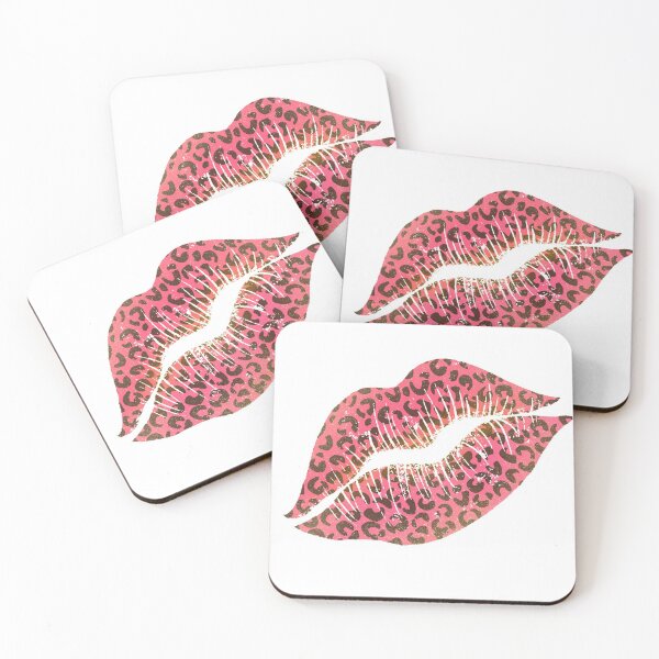 Item preview, Valentines leopard print lips kiss designed and sold by Gkumar-design.