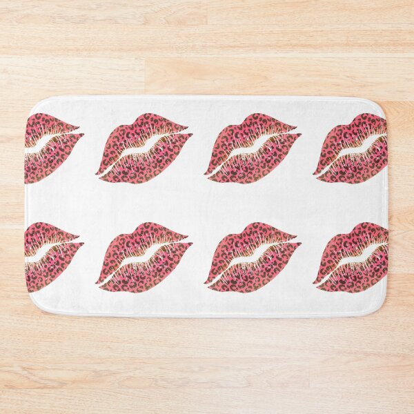 Item preview, Valentines leopard print lips kiss designed and sold by Gkumar-design.