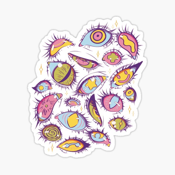 Item preview, Eyes, Eyes & More Eyes (pastel) designed and sold by ROGUEYES.