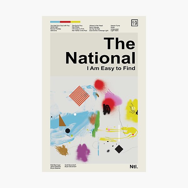 The National - I Am Easy to Find Photographic Print