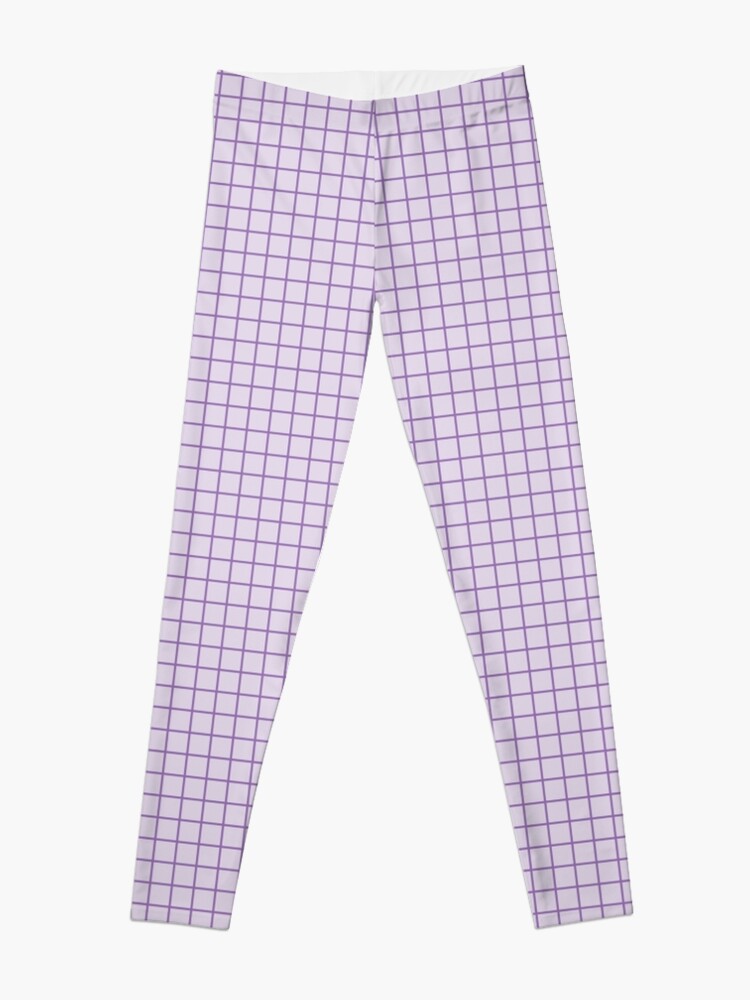 Small purple grid Leggings by ARTbyJWP | Redbubble