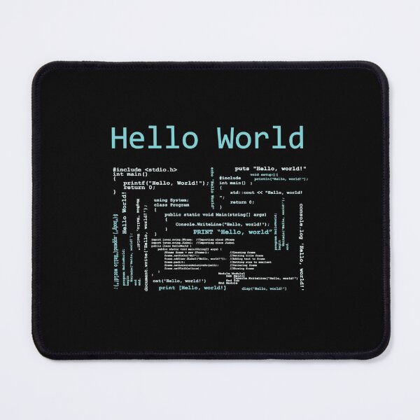 Item preview, Funny Tee Hello World - Computer Programming Languages designed and sold by LPDankdesign.