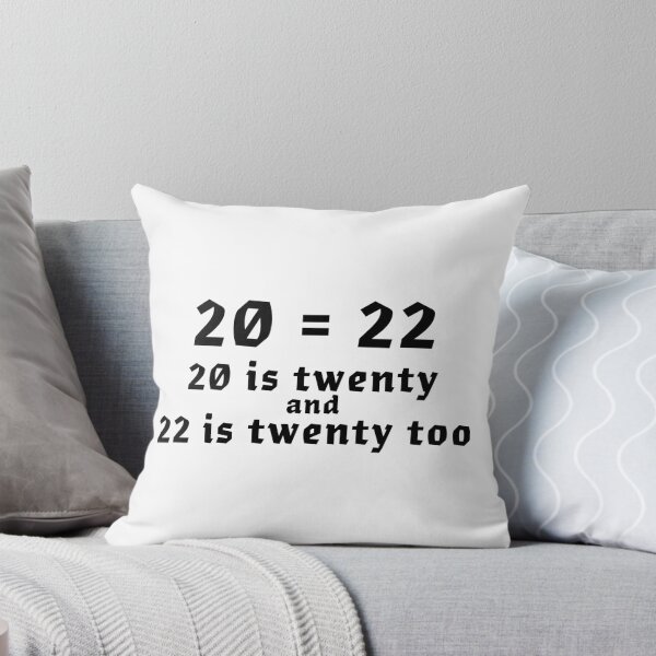 Item preview, 20 = 22, 20 is Twenty and 22 is Twenty Too designed and sold by Joricherry.
