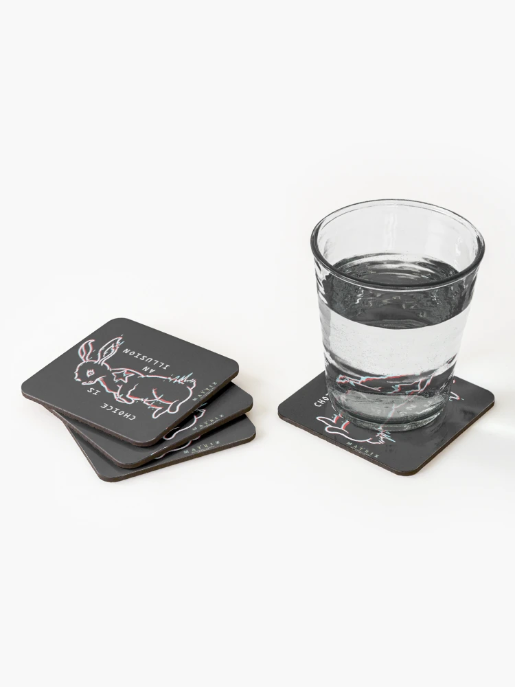 Thumbnail 2 of 5, Coasters (Set of 4), Resurrections White Rabbit 3D designed and sold by Thingoc.
