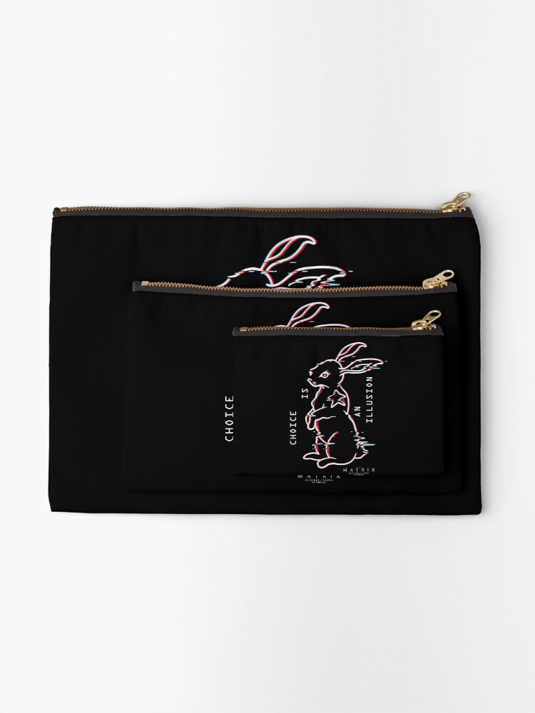 Thumbnail 2 of 4, Zipper Pouch, Resurrections White Rabbit 3D designed and sold by Thingoc.