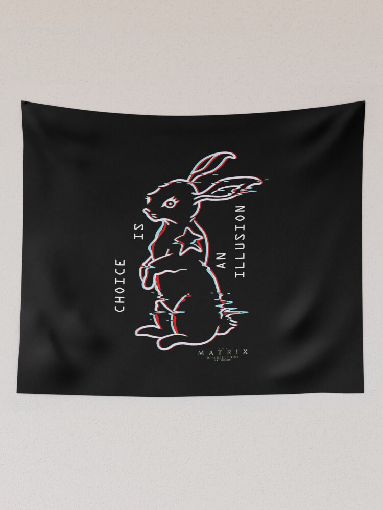 Thumbnail 2 of 3, Tapestry, Resurrections White Rabbit 3D designed and sold by Thingoc.
