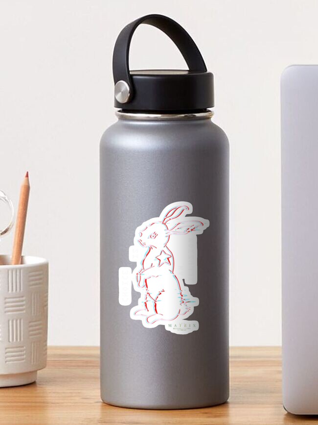 Thumbnail 1 of 3, Sticker, Resurrections White Rabbit 3D designed and sold by Thingoc.