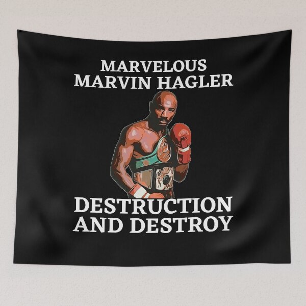 Item preview, Funny Men Marvelous Marvin Hagler Destruction And Destroy Classic Fan designed and sold by Missrosettadeck.