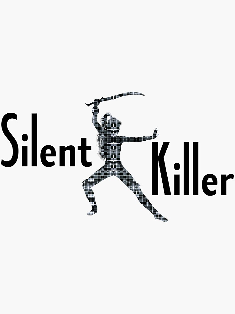 Thumbnail 3 of 3, Sticker, Silent Killer designed and sold by VkScript.
