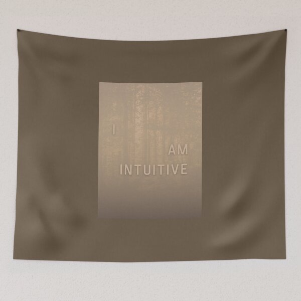 Artikelvorschau, ICH BIN INTUITIVE Affirmation Nature Graphic entworfen und verkauft von WonderfulHumans.
