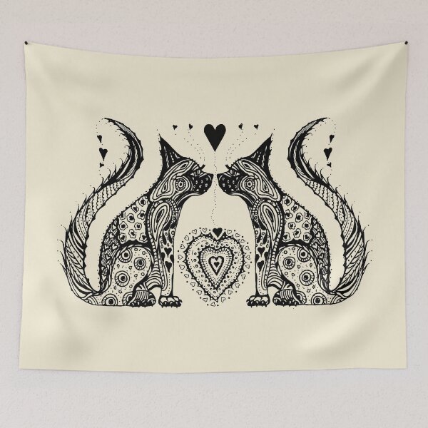 Item preview, Two Cat Tangle designed and sold by Heatherian.