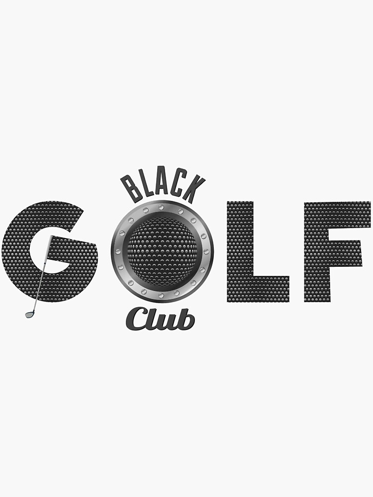 Thumbnail 3 of 3, Sticker, Black Golf Club designed and sold by VkScript.