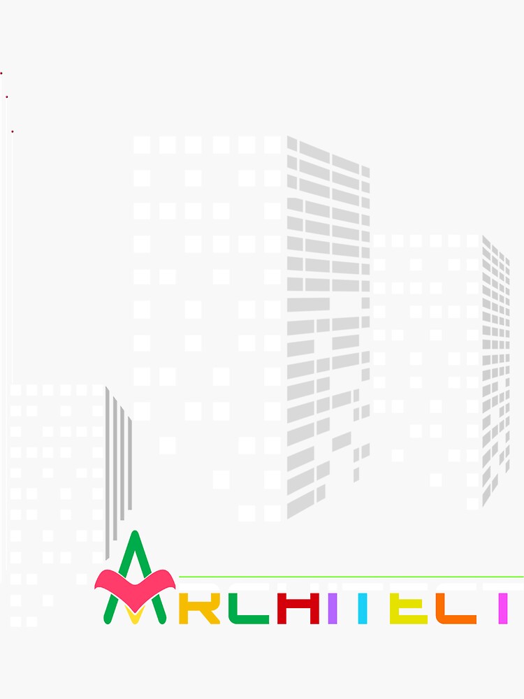 Thumbnail 3 of 3, Sticker, The Architect 1 designed and sold by VkScript.
