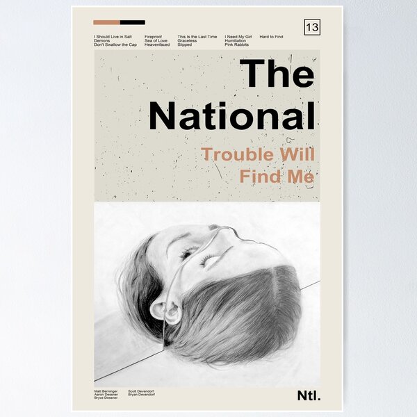 Item preview, The National - Trouble Will Find Me designed and sold by Alexandra Schowalter.