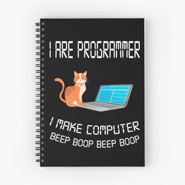 Item preview, Funny Tee I Are Programmer Cat I Make Computer Beep Boop Funny Coder designed and sold by LPDankdesign.
