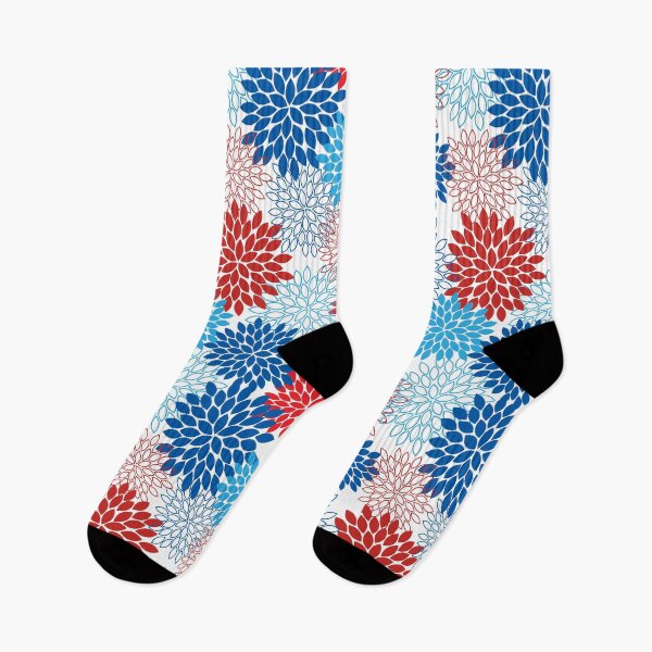Item preview, Red White Blue Flowers designed and sold by Meliafroggy.