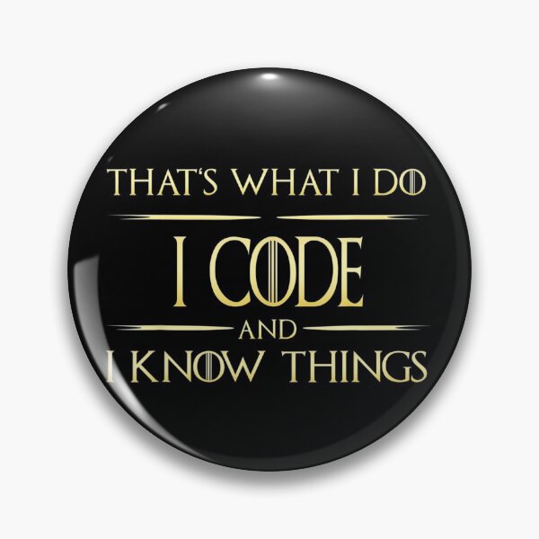 Item preview, Funny Tee I Code And I Know Things Programmer Coder designed and sold by LPDankdesign.