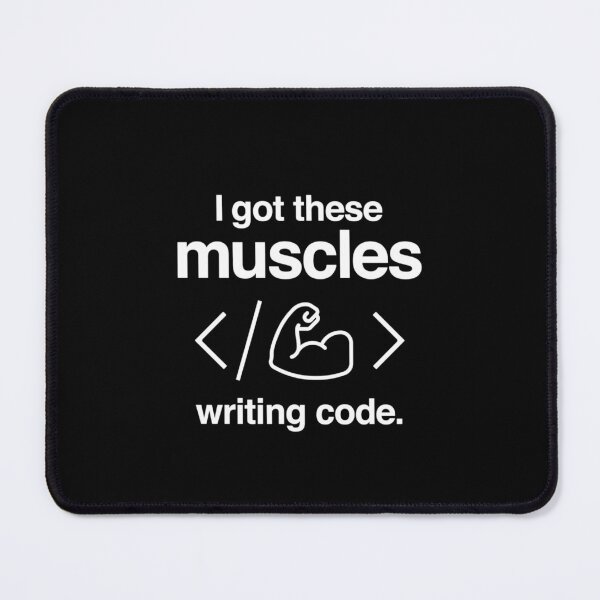 Item preview, Funny Tee I Got These Muscles Writing Code Funny Computer Coder designed and sold by LPDankdesign.