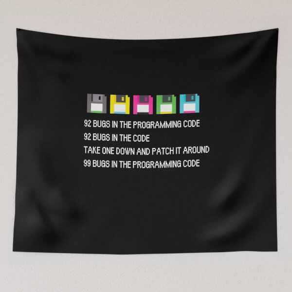 Item preview, Funny Tee 92 Bugs In The Programming Code For Coder Or Programmer designed and sold by TNMankdesign.