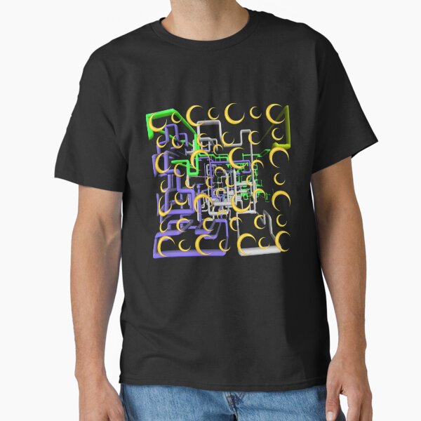 Item preview, Dan Flashes pattern cool tim robinson 17 yellow,green,white and purple   designed and sold by HeadyteesUSA.