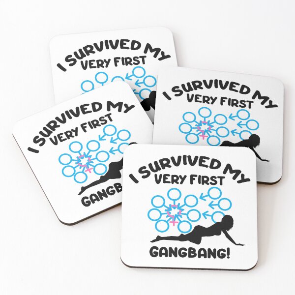 Item preview, I Survived My Very First Gangbang Swinger Lifestyle Design designed and sold by swingersshop.