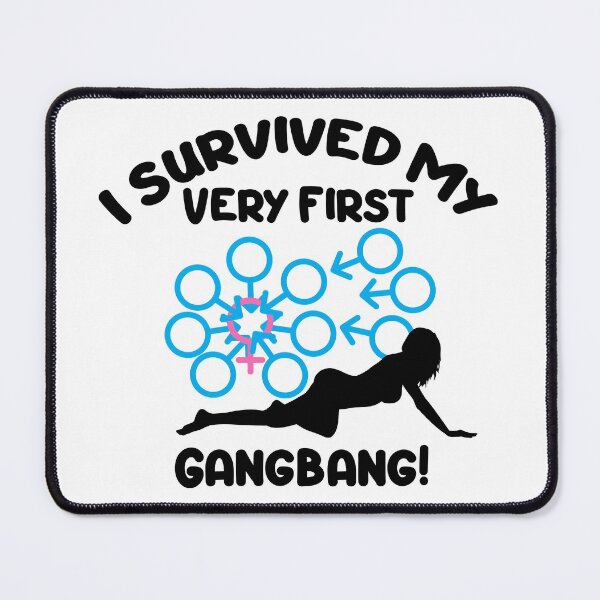 Item preview, I Survived My Very First Gangbang Swinger Lifestyle Design designed and sold by swingersshop.