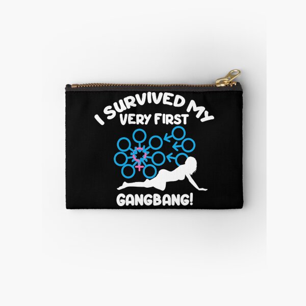 Item preview, I Survived My Very First Gangbang Swinger Lifestyle Design. For Darker Colors. designed and sold by swingersshop.