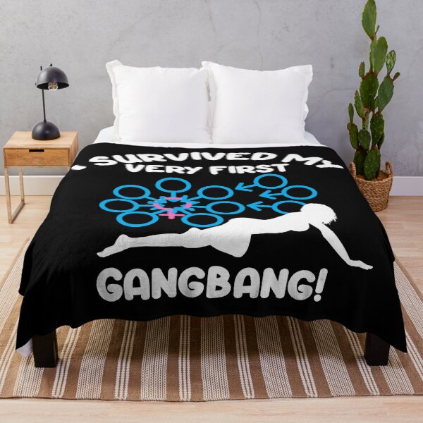 Item preview, I Survived My Very First Gangbang Swinger Lifestyle Design. For Darker Colors. designed and sold by swingersshop.