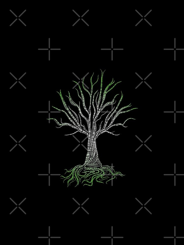 Thumbnail 4 of 4, iPhone Case, Funny Tee Original Binary Tree Computer Coding Programmer designed and sold by LPDankdesign.