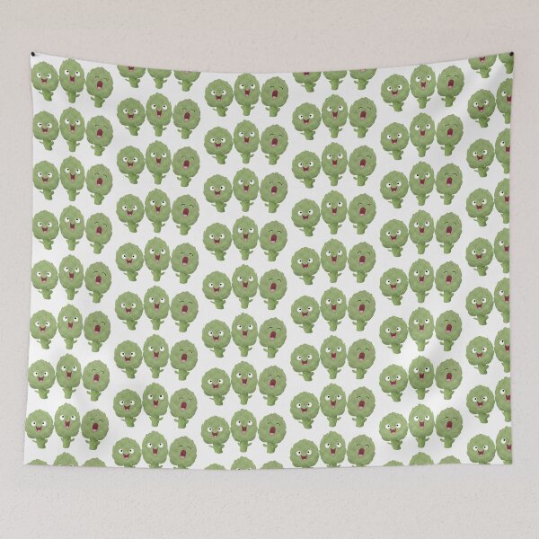 Item preview, Cute singing artichokes cartoon illustration designed and sold by FrogFactory.