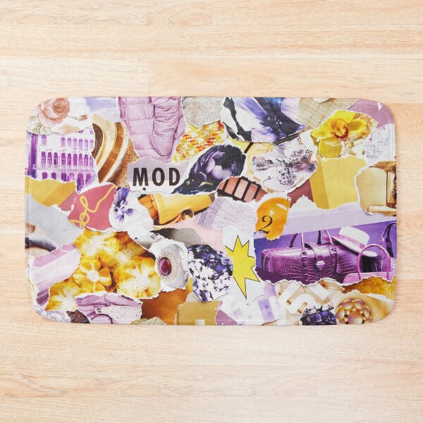Item preview, mood board collage sheet in color lilac-yellow designed and sold by Nataliia Zhekova.