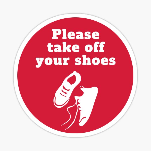 Please Take Off Your Shoes Sign: Printable Templates (Free PDF Downloads)