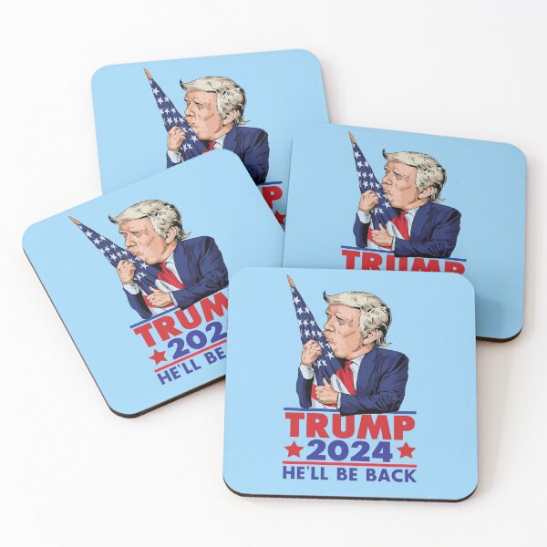 Item preview, Trump 2024 He'll Be Back - Funny designed and sold by Andantino.