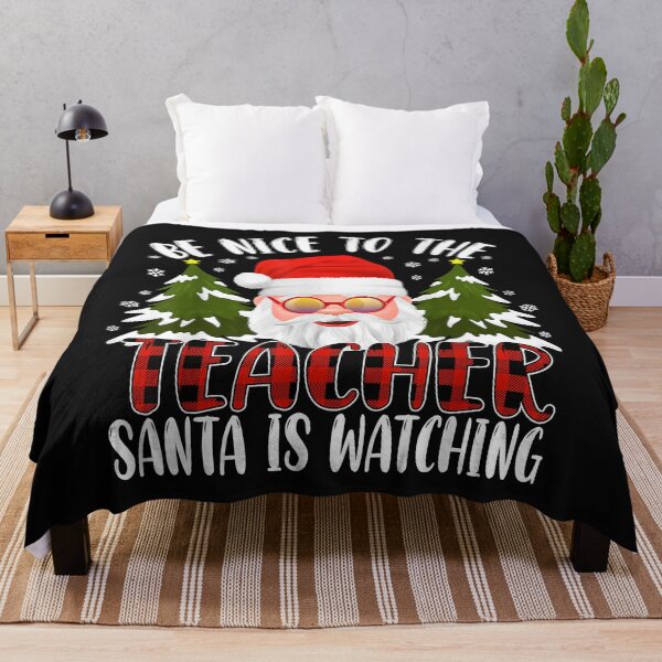 Item preview, Be Nice To The Teacher Santa Is Watching Teacher Christmas designed and sold by Vignette2323.